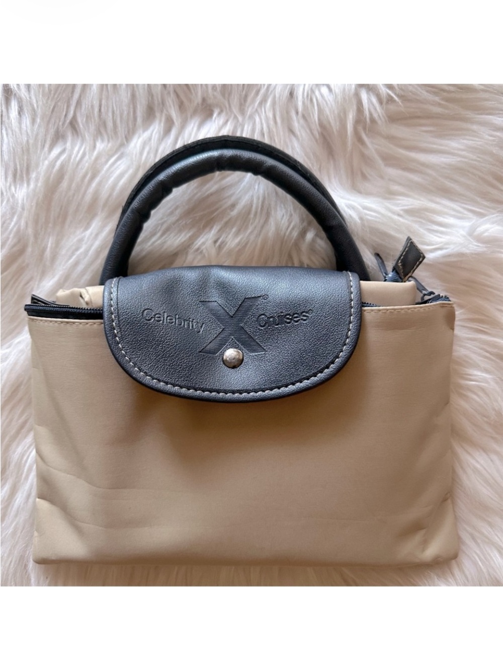 Celebrity Cruises Beige and Navy  Large Tote Women’s Vacation Bag